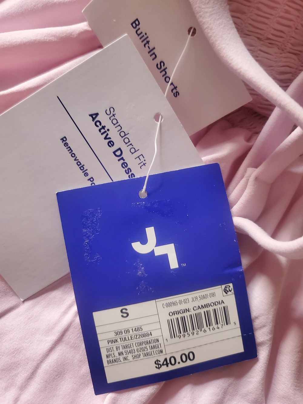 JoyLab Pink Smocked Active Dress - Picture 8 of 9